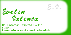 evelin valenta business card